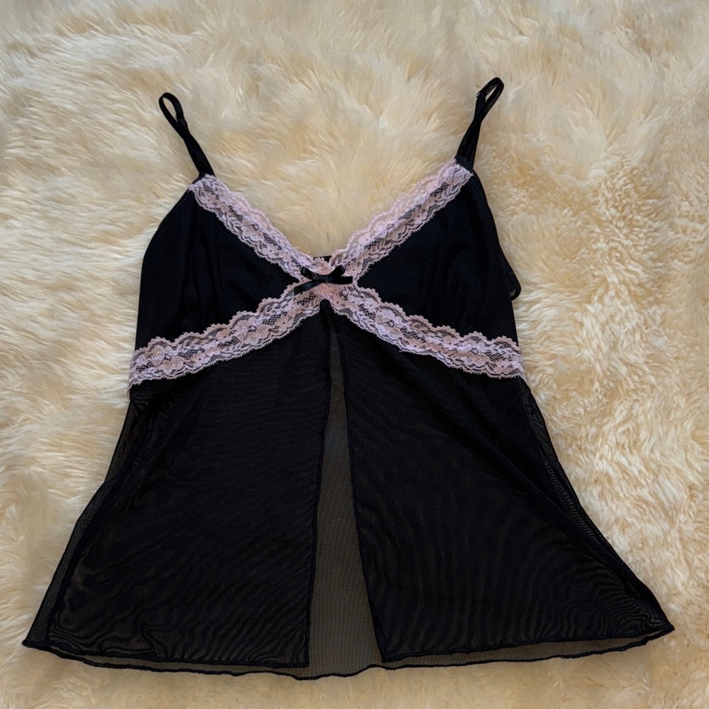 Blue Blush Lace Top